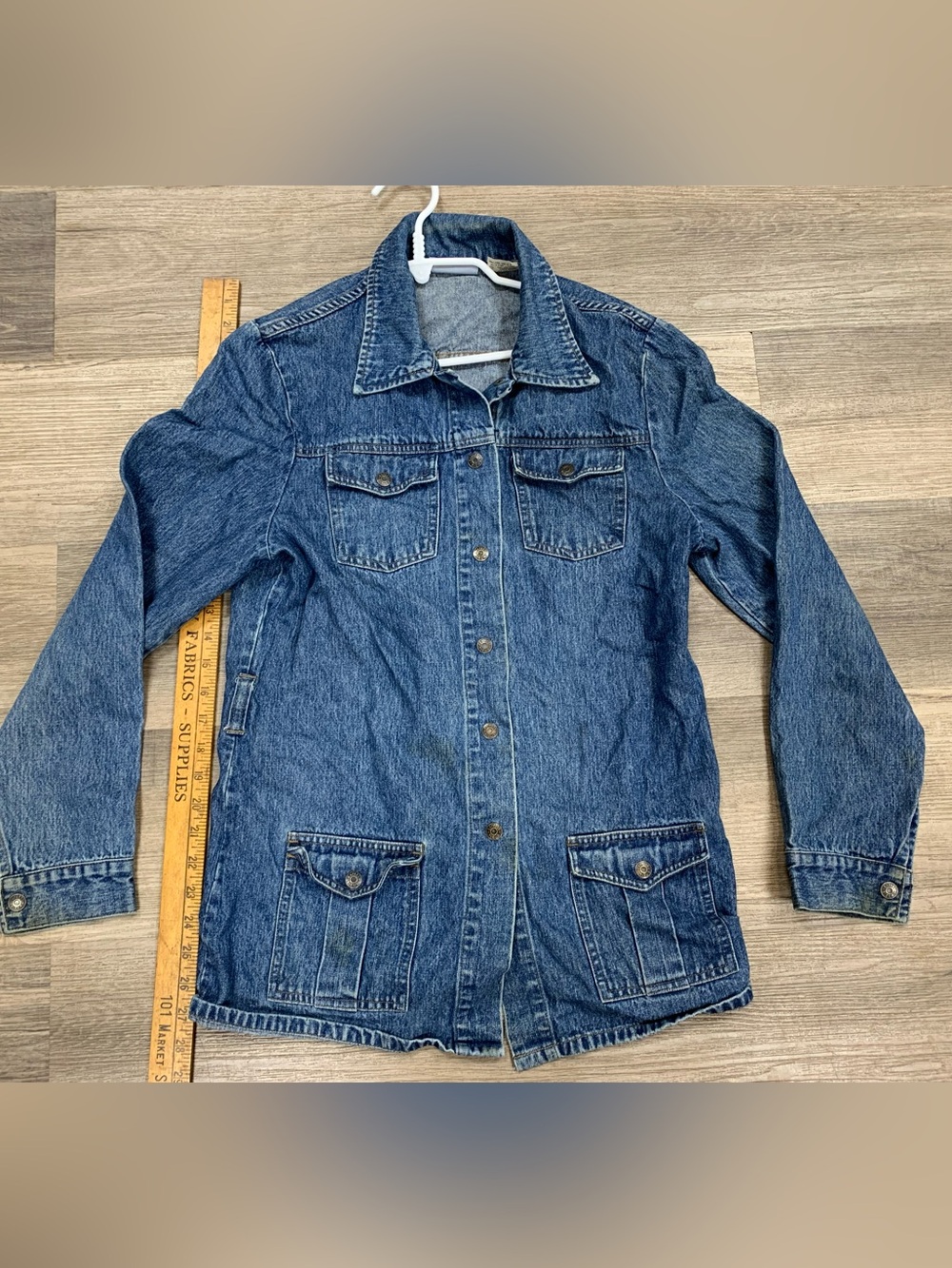 Vintage Express Bleus Blue Denim Shirt Jacket
